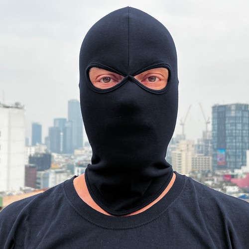Sturmhaube schwarz balaclava - schwarz,