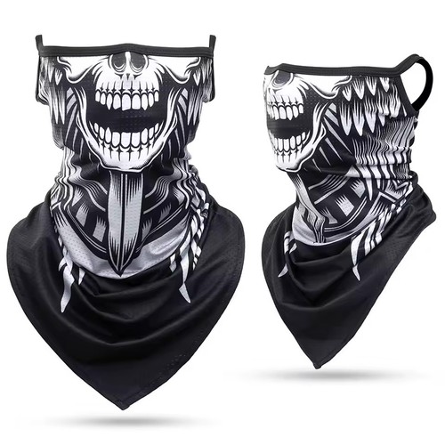 Skull totenkopf messer bandana - totenkopf,