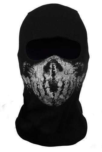 Sturmmaske mit totenkopf - mit,