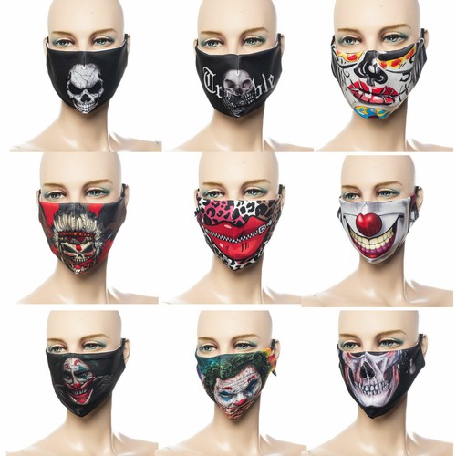 Mundmaske bikermaske totenkopf - mundmaske,